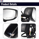 Black Door Wing Mirror Heated Electric 9Wires Right