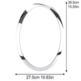 For Mini Cooper Pair Headlight Trim Rings Chrome Cover L+R