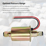 Universal 6 Volt Electric Fuel Pump with Installation Kit Replacement