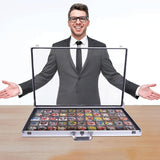 Sports Card Display Case Aluminum Glass Trading Card Display Case