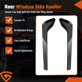Rear Window Spoiler Side Wing Cover Trim