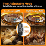 Chicken Coop Heat Lamp 150W-300W Brooder Heating for Chicks Hanging Halogen lamp