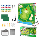 Golf Chipping Game Battle Golf with Golf Club & Hitting Mat Chip Sticky Kit Home