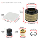 Oil Air Fuel Filter Service Kit
