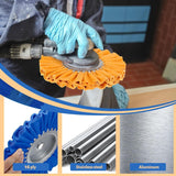 8 Pcs 8 Airway Buffing Wheel Kit Aluminum Metal Polishing Kit for Angle Grinder