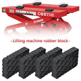 4Pcs Ramp Jacking Rubber Blocks Universal Scissor Car Lift Pad
