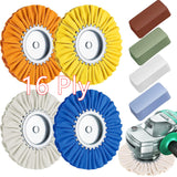 8 Pcs 8 Airway Buffing Wheel Kit Aluminum Metal Polishing Kit for Angle Grinder