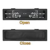 2 Pcs EU Standard Car Plate Frame Front/Rear for Car Shows Track Events Remote