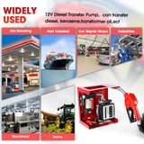 Electric Diesel Fuel Transfer Pump Self-Priming 150W 12V 120L/Min Oil Extractor