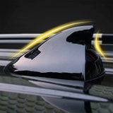 Shark Fin Antenna Black Cover Radio FM/AM Booster Signal Decor Car Accessories