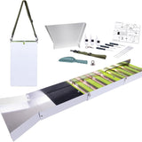 20pcs Complete Gold Panning Kit with 50" Folding Sluice Box Aluminum Prospecting