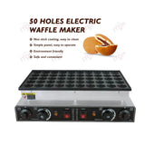 Mini Dutch Pancake Maker Round Waffle Machine 25 / 50 Holes Muffins