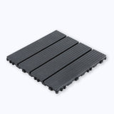 44X Interlocking Mosaic Decking Tiles 30x30cm Outdoor Patio Garden Floor Terrace
