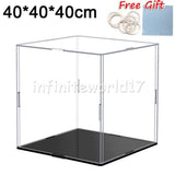 40*40*40 Acrylic Display Case Dustproof Box Perspex Clear Collectibles Model UK