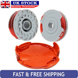 2 x Double Autofeed Spool & Line + Spool Cap Cover