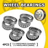 4x Trailer Wheel Bearings Hub Jetski