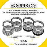 4x Trailer Wheel Bearings Hub Jetski,Boat,Bike,ATV High Quality Kit-44643/10
