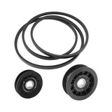 Drive Belt + Pulley Kit for John Deere GX20006 D110 D120 D125 D130 D140 D150