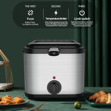2.5L Electric Deep Fryer with Viewing Lid Removable Basket