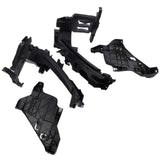 Headlight Mounting Support Bracket + Plate 4Pcs Kit