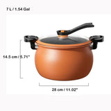 7L Micro Pressure Cooker Large Capacity Pot Kitchenware Multipurpose