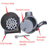 Cast Iron Wood Pot Belly Heater Heat Up To 30 Square Camping Heating Coal Stove