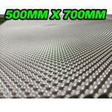 EMBOSSED ALUMINIUM Exhaust Heat Shield Layer Quality Fold Form 500x700mm
