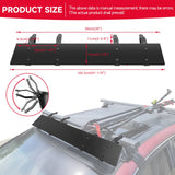 Universally Mount Fit Rooftop 38"/42" CrossBar Wind Fairing Air Deflector Kits