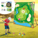 Golf Chipping Game Battle Golf with Golf Club & Hitting Mat Chip Sticky Kit Home