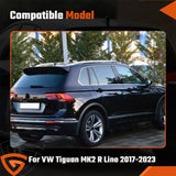 Rear Window Spoiler Side Wing Cover Trim