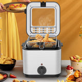 2.5L Electric Deep Fryer with Viewing Lid Removable Basket