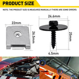 20Pcs/Set Fit  Under Engine Cover Undertray Bolts