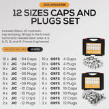 Hydraulic Cap and Plug Hose Tube Pipe Fitting Cap Plug Kit