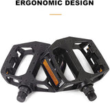 Bicycle Pedals Metal Alloy Flat Platform 9/16" Inch 14mm for Mountain Road bike