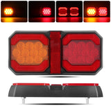 2x 8" LED REAR TAIL LIGHTS LAMP TRAILER CARAVAN TRUCK LORRY STOP BRAKE 12V 24V