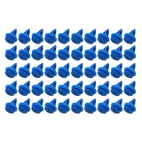 50x Blue Plastic Front Rear Wheel Arch Moulding Fasteners