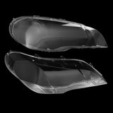 Pair Left+Right Headlight Headlamp Lens Lampshade Cover
