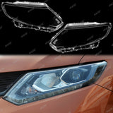1 Pair Headlight Lamp Lens Cover Fit For Nissan X-Trail T32 2014-2016 Xtrail