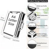 Combination Lock Clipboard with Storage Heavy Duty Metal Storage Clipboard Case