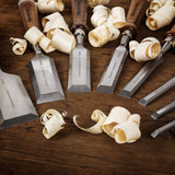 10PCS Woodworking Wood Chisel Set with Wooden Box Honing Guide Sharpening Stone