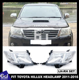 PAIR LEFT RIGHT FRONT HALOGEN HEADLIGHT LAMPS