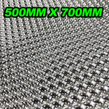 EMBOSSED ALUMINIUM Exhaust Heat Shield Layer Quality Fold Form 500x700mm