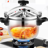 9L Pressure Cooker Thicken Explosion-Proof 304 Stainless Steel One Hand Locking