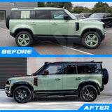 GLOSS BLACK WHEEL ARCHES FENDER FLARE TRIMS LAND