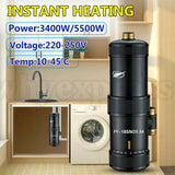 Instant Electric Tankless Hot Water Heater Shower System Under Sink Tap Faucet A