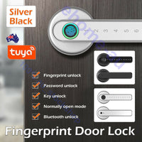 Fingerprint Smart Door Lock Electronic Handle Bluetooth APP Digital Password Key