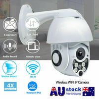 1080P WiFi Outdoor Dome Camera Wireless Security Night Vision 4X Zoom AU Stock