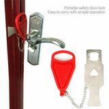 Portable Door Lock Hardware Safety Security Tool for Home Privacy Travel Hotel