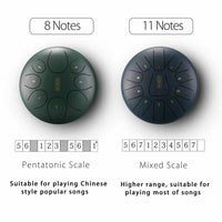 11 Notes 12'' 10'' Inch Steel Tongue Drum Handpan C D F Major Hand Tankdrum +Bag