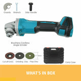 18V 125mm Angle Grinder Brushless Cordless Replaces For Makita DGA456 Body AU